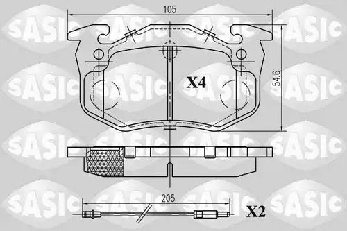 накладки SASIC 6214001