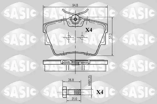 накладки SASIC 6214005