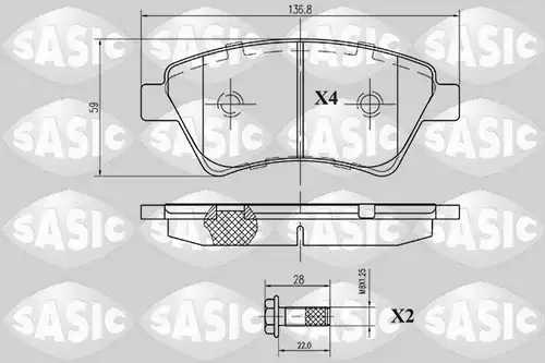 накладки SASIC 6214006