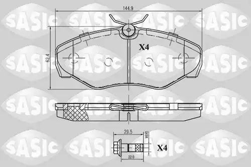 накладки SASIC 6214007