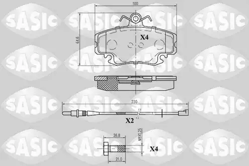 накладки SASIC 6214010