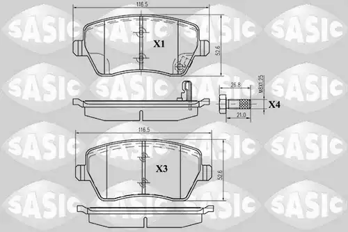 накладки SASIC 6214011