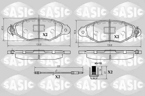 накладки SASIC 6214012