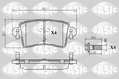 накладки SASIC 6214013