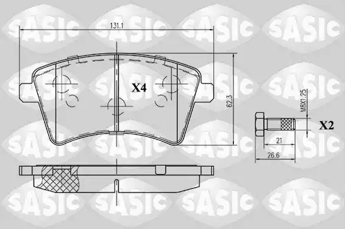 накладки SASIC 6214016