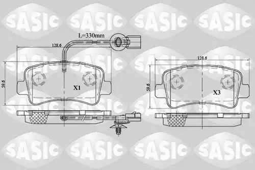 накладки SASIC 6214021