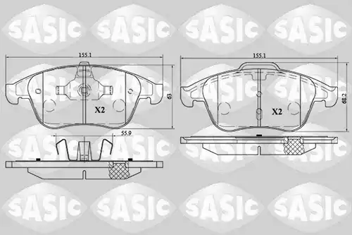 накладки SASIC 6214026