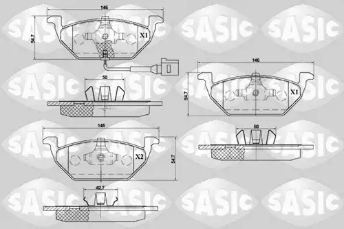 накладки SASIC 6216002