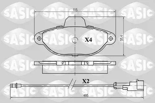 накладки SASIC 6216010