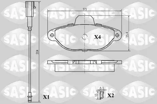 накладки SASIC 6216011
