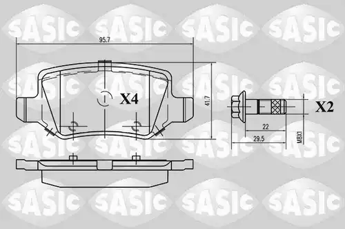 накладки SASIC 6216021