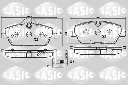 накладки SASIC 6216027