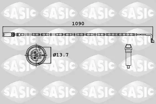 предупредителен контактен сензор, износване на накладките SASIC 6236001