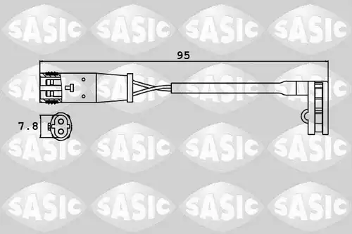предупредителен контактен сензор, износване на накладките SASIC 6236008