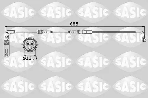 предупредителен контактен сензор, износване на накладките SASIC 6236009