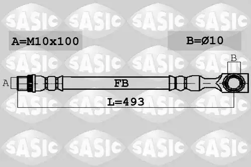 спирачен маркуч SASIC 6600035
