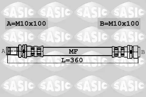 спирачен маркуч SASIC 6600048