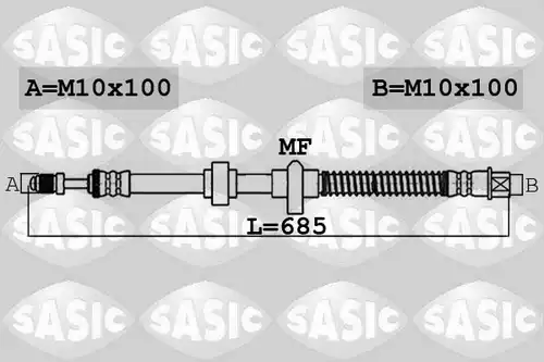 спирачен маркуч SASIC 6600056