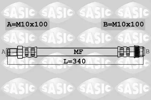 спирачен маркуч SASIC 6604010