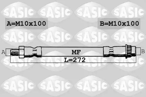 спирачен маркуч SASIC 6604014