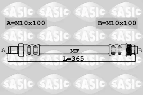 спирачен маркуч SASIC 6604022