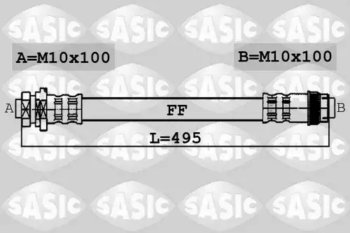 спирачен маркуч SASIC 6604030