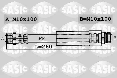 спирачен маркуч SASIC 6606009