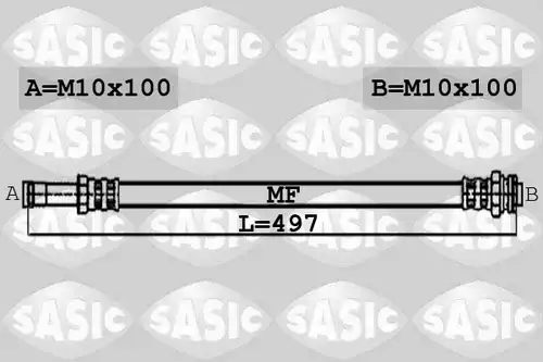 спирачен маркуч SASIC 6606014