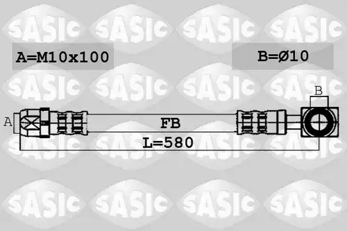 спирачен маркуч SASIC 6606021