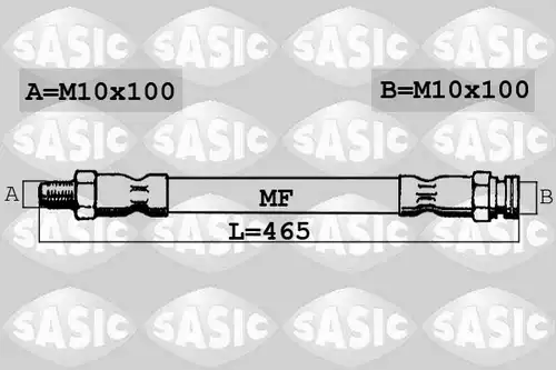 спирачен маркуч SASIC 6606025