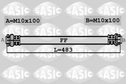 спирачен маркуч SASIC 6606030