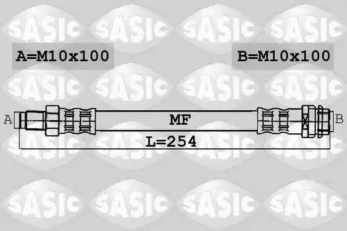 спирачен маркуч SASIC 6606038