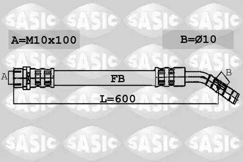 спирачен маркуч SASIC 6606094