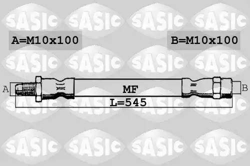 спирачен маркуч SASIC 6606098