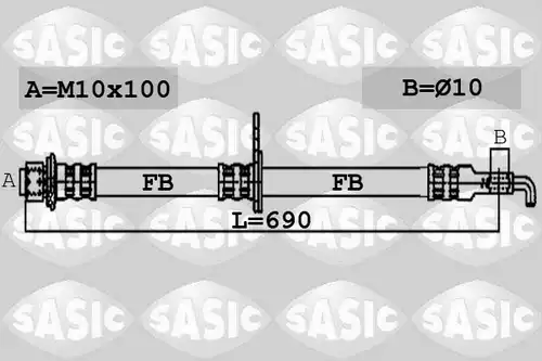 спирачен маркуч SASIC 6606102