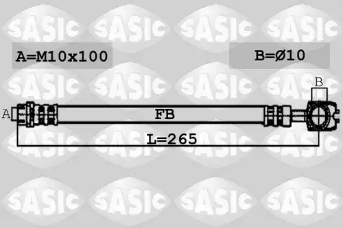 спирачен маркуч SASIC 6606105