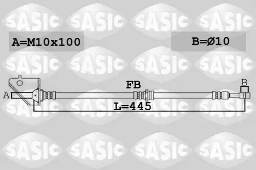 спирачен маркуч SASIC 6606135