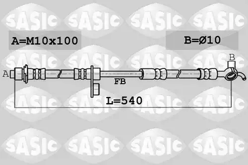 спирачен маркуч SASIC 6606140