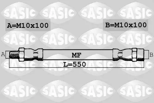 спирачен маркуч SASIC 6606147