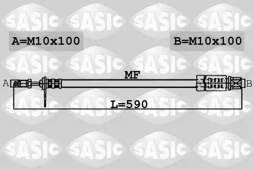 спирачен маркуч SASIC 6606148