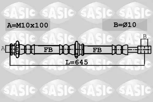 спирачен маркуч SASIC 6606159