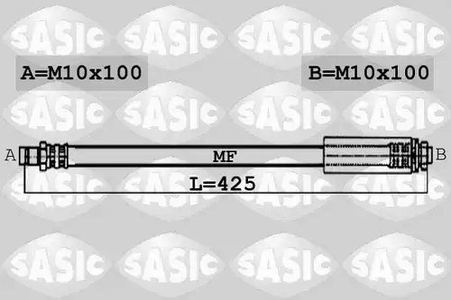 спирачен маркуч SASIC 6606177