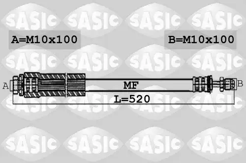 спирачен маркуч SASIC 6606188