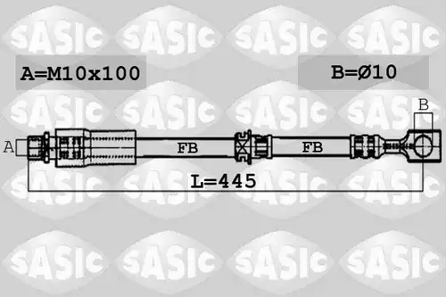 спирачен маркуч SASIC 6606193