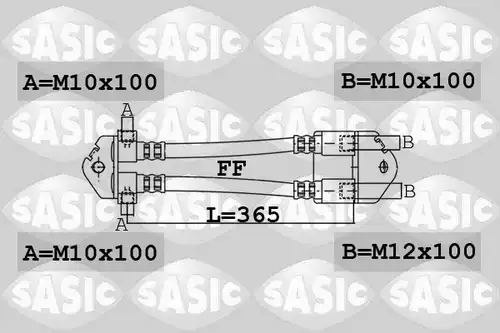 спирачен маркуч SASIC 6606194