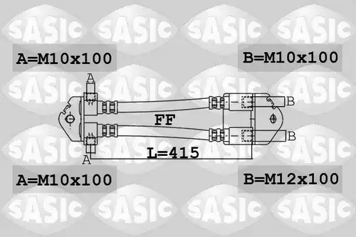 спирачен маркуч SASIC 6606195