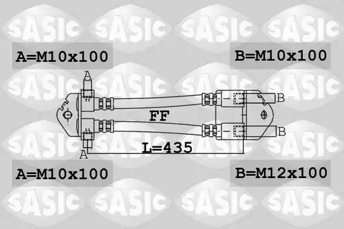 спирачен маркуч SASIC 6606199