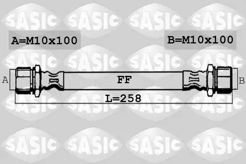 спирачен маркуч SASIC 6606204