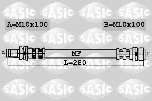 спирачен маркуч SASIC 6606214
