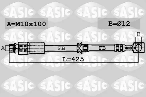 спирачен маркуч SASIC 6606215
